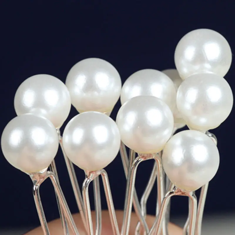 Шпильки для волос с белым жемчугом 20 шт./лот 6 см | Красота и здоровье