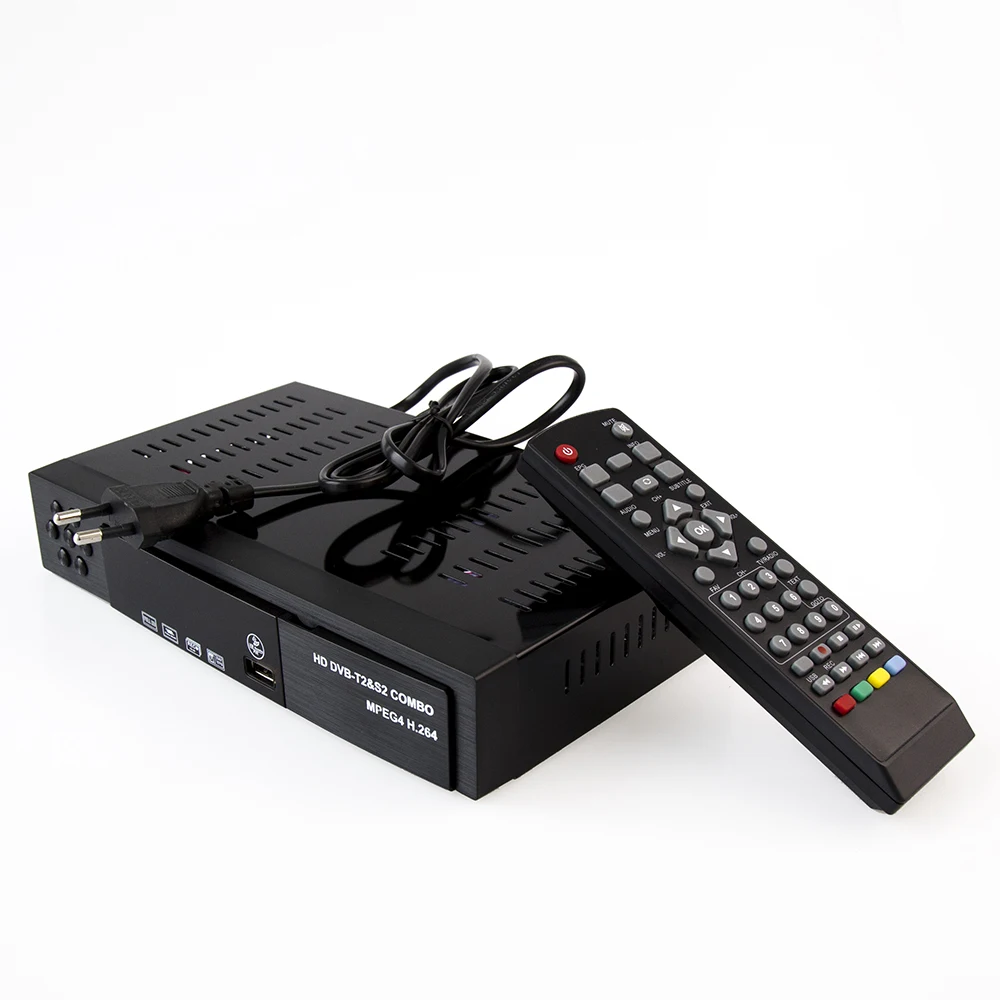 Цифровой HD DVB T2 dvb S2 комбо наземного спутниковый ресивер ТВ приемник H.264 MPEG 2/4 тюнер