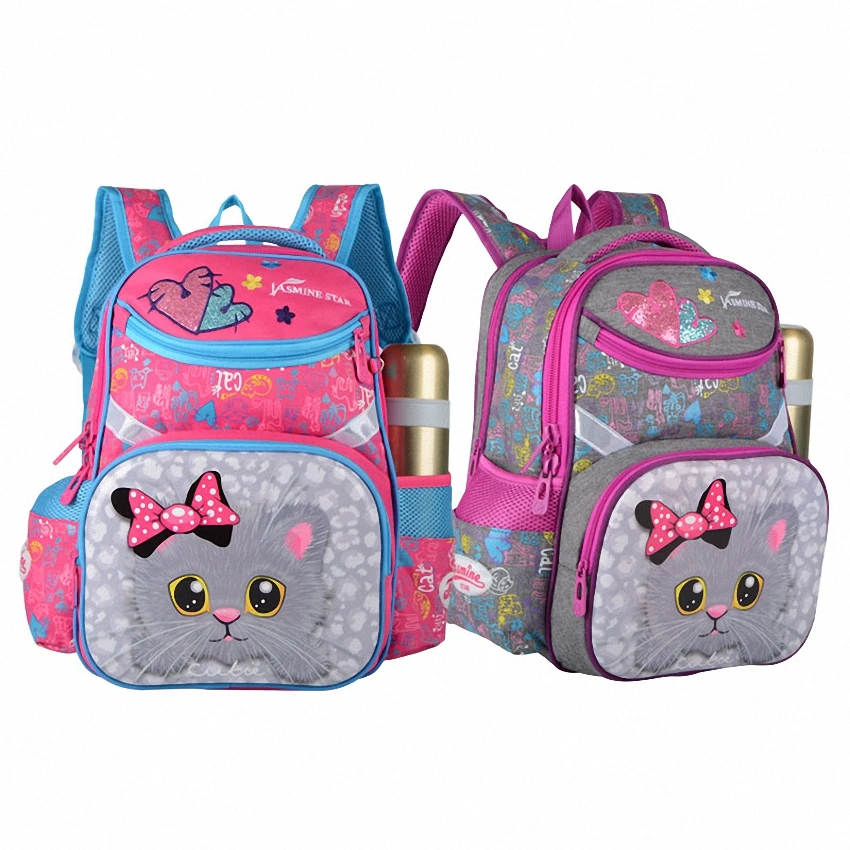 JASMINESTAR детские школьные сумки для девочек с рисунком кота рюкзаки 15 дюймов