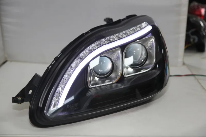 Светодиодный налобный фонарь для Mercedes-Benz W220 S280 S320 S500 S600 1998 1999 2000 20012002 2003 2004 2005 год передние фары с DRL