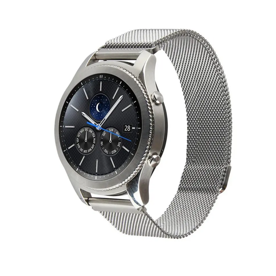 Нержавеющая сталь band для samsung gear s3 frontier/классический ремешок часов Миланская
