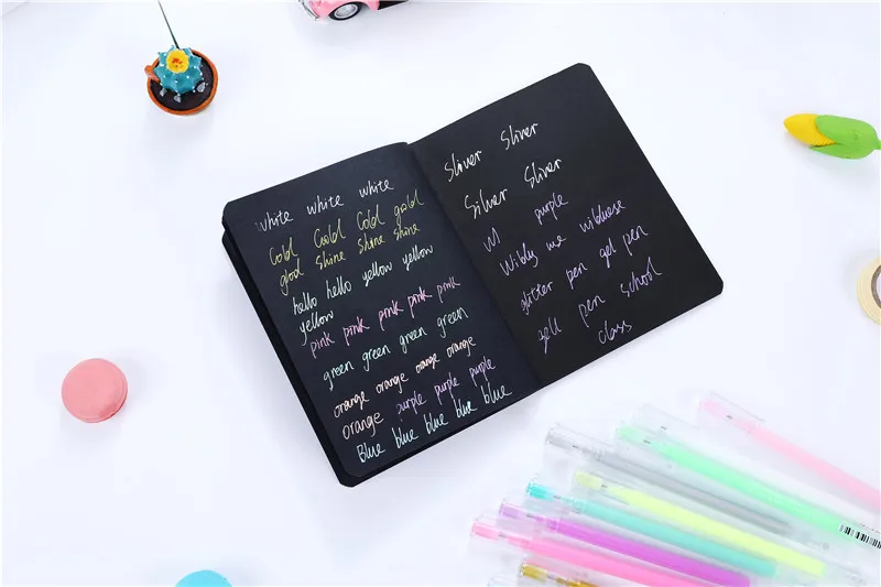 Hethrone 1 шт. черный креативный альбом для зарисовок Bullet journal милый нарезающий нитью блокнот еженедельник канцелярский Дневник для путешествий