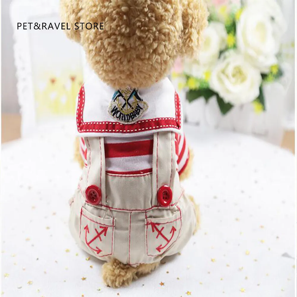 New Pets Articles The Dog Clothes Lattice Four Leg Straps Cowboy Spring And Autumn A Piece Of Generation chihuahua clothes | Дом и сад