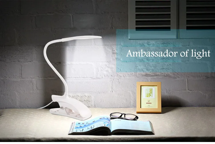 Настольная лампа с usb-зажимом креативная Светодиодная для защиты глаз обучающая
