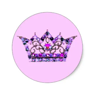 3 8 см фиолетовые оттенки наклейки тиары | Дом и сад