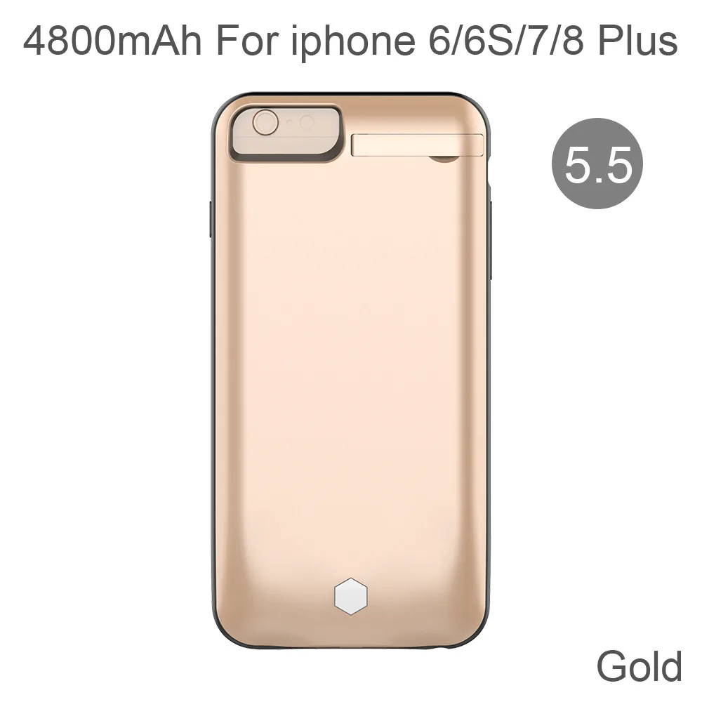 4800mAh for 5.5 XGODY 4800 мАч чехол для резервного зарядного устройства для Apple iphone 6 6s 7 8 чехол для внешнего аккумулятора для iphone 4,7 5,5 Plus чехол для внешнего аккумулятора - Цвет: 4800mAh for 5.5