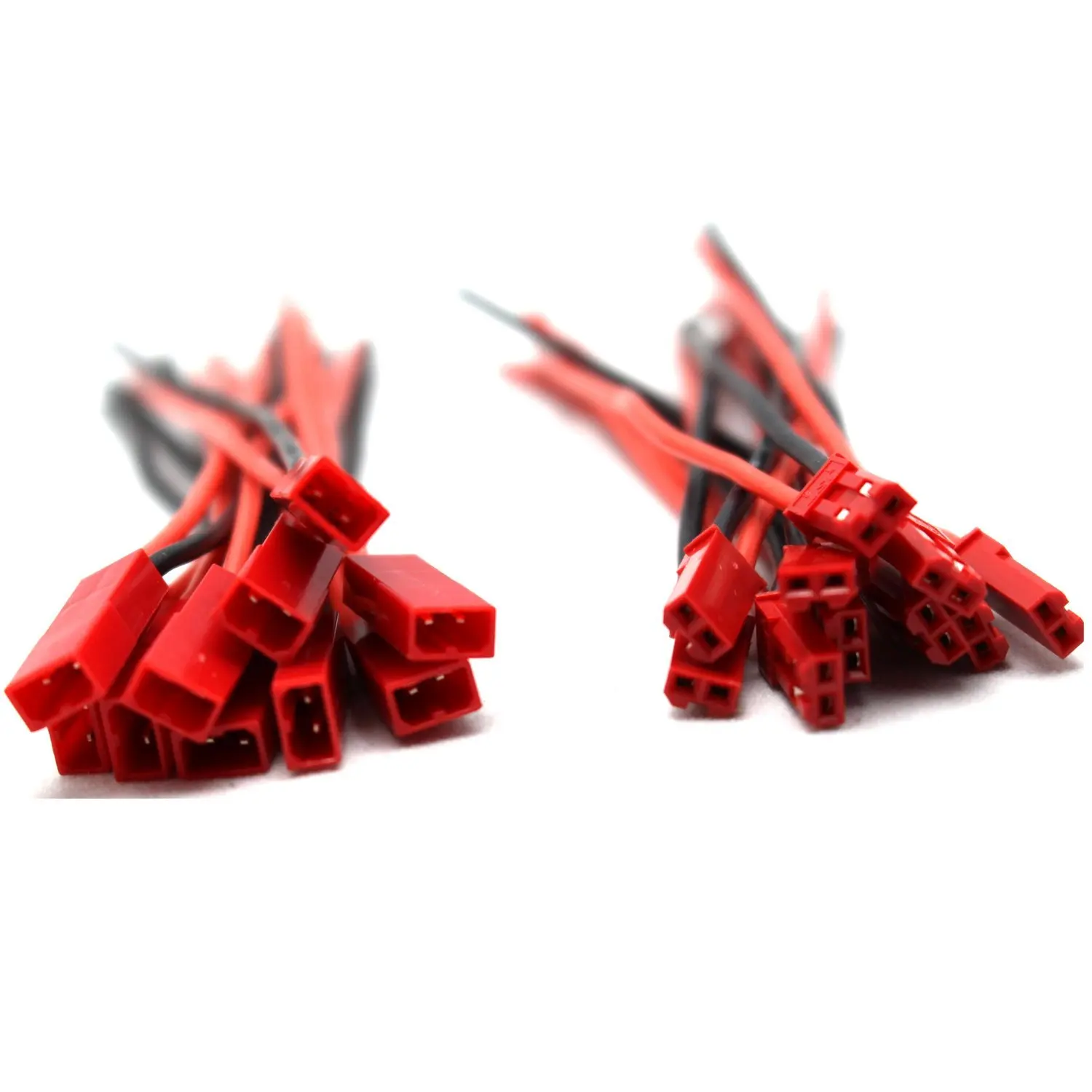 10 Pairs (Male &amp Female) 10CM 2Pin JST Wire Connector for RC Lipo Battery Discharge Esc Bec Board Line- 20AWG Silicone Cord | Игрушки и