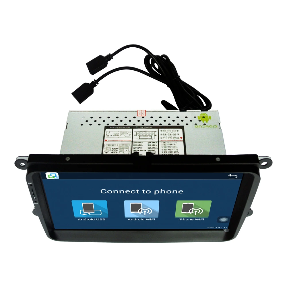 1 din 9 &quotAndroid четырехъядерный автомобильный DVD для VW Passat Golf MK5 MK6 Jetta Polo Touran Sharan Радио