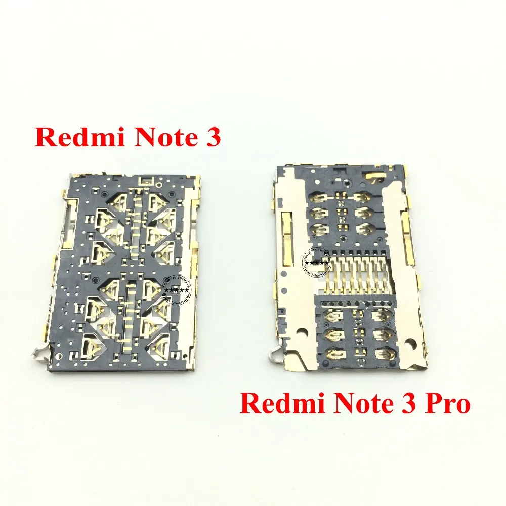 Оригинальные sim карты 1/2 Micro SD/TF Dual SIM Card Reader Разъем для Xiaomi Redmi Note 3/Note 3 Pro Слот Замена Spats|Шлейфы мобильных