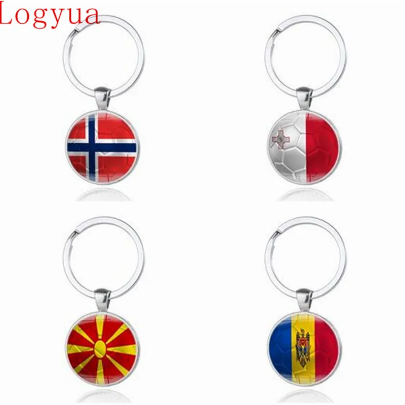 Брелок для ключей с флагом Норвегии Словакии Украины Словении Новой Зеландии