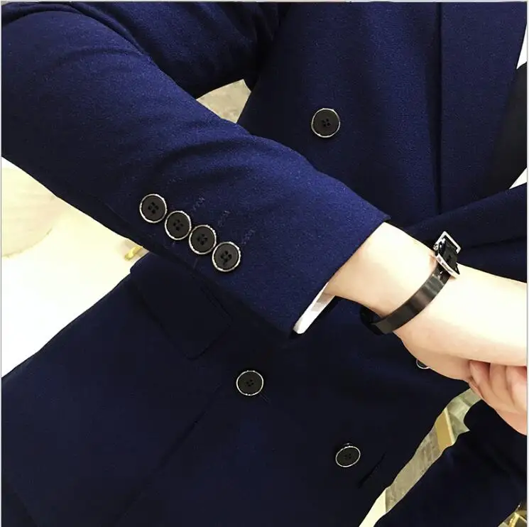 

Good Quality Soft Men Suits Slim Fit Handsome Blazer Luxury Groom Suit Fashion Gentalmen Style (Jacket+Vest+Pants)
