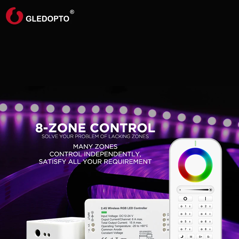 (Не zigbee) 2 4 ГГц радиочастотный светодиодный контроллер беспроводной RGB RGBW + CCT 12/24 В