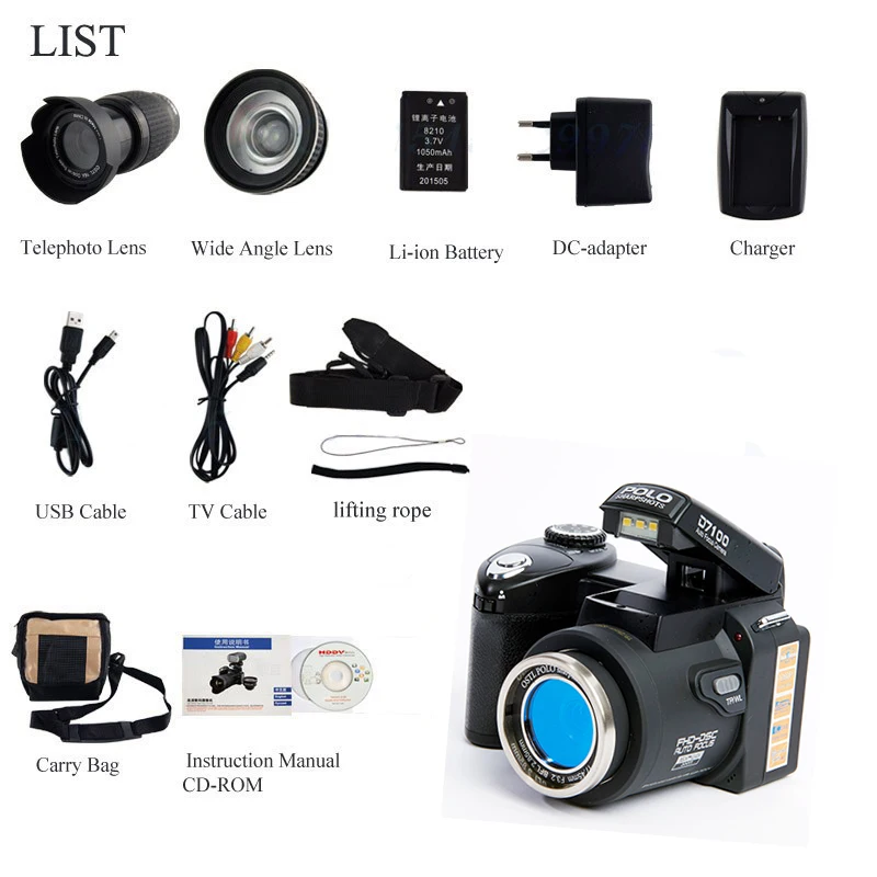 D7100，13MP Цифровая Видеокамера. Поддержка 33MP. Full-Hd Видео. Автофокус с 24-х кратным