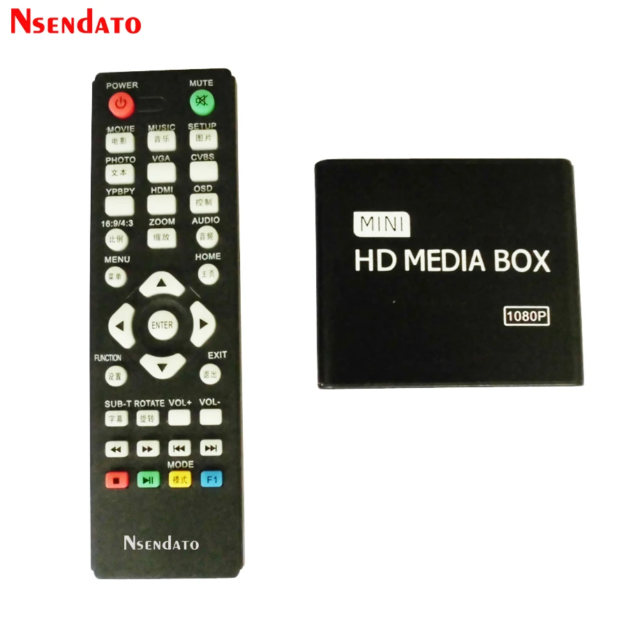 Мини HD медиаплеер 1080P Full USB Видео Мультимедиа HDD Медиа плеер Поддержка