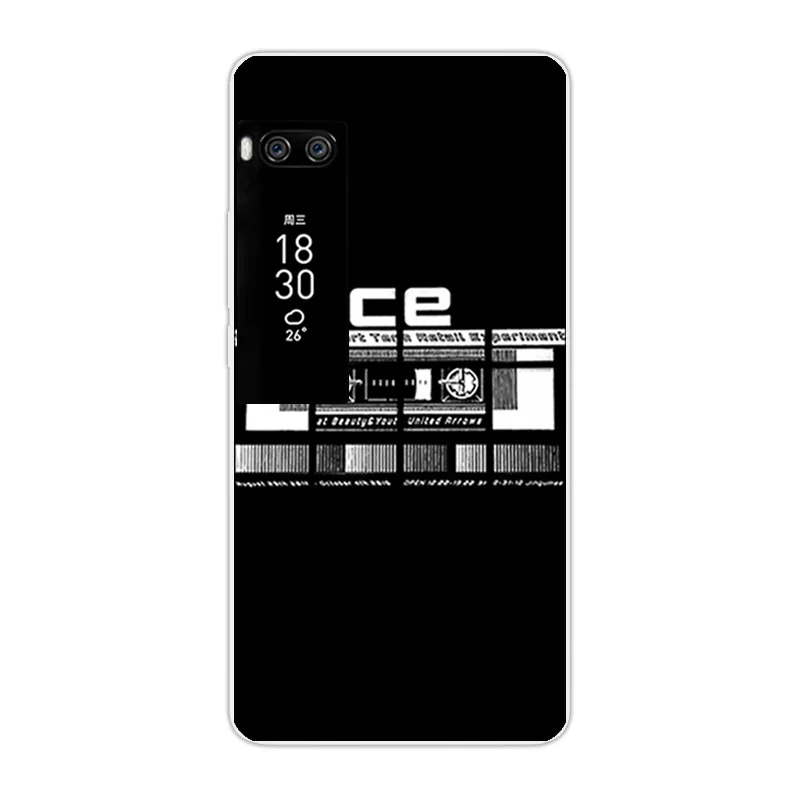Для Meizu Pro 7 Мягкая силиконовая задняя накладка из ТПУ чехол Защитный Ультра