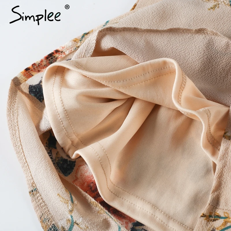 Шорты с цветочным принтом Simplee женские летняя пляжная на кулиске бантом ремне