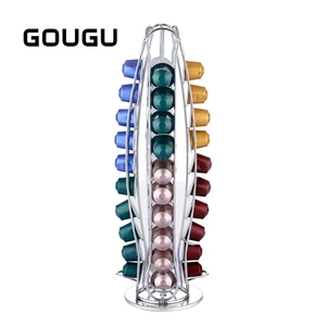 Диспенсер для капсул кофе GOUGU, подставка для капсул Nespresso, держатель для фильтра
