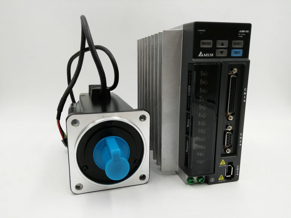 750 Вт AC Серводвигатель комплект привода 0 75 КВТ ECMA-C20807RS + ASD-B2-0721-B 3000 об/мин 80 мм с
