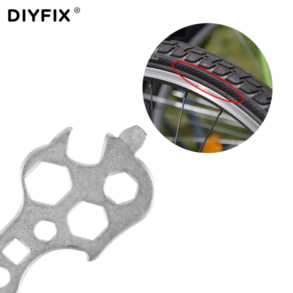 DIYFIX 15 в 1 велосипедный ключ стальной шестигранный гаечный ремонтный набор