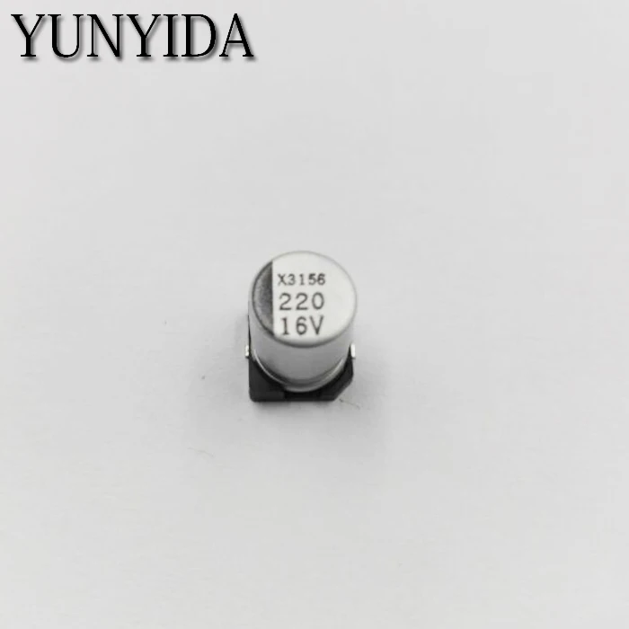 Бесплатная доставка 20 штук 16V 220 мкФ 6 3*7 7 мм SMD Алюминий электролитический