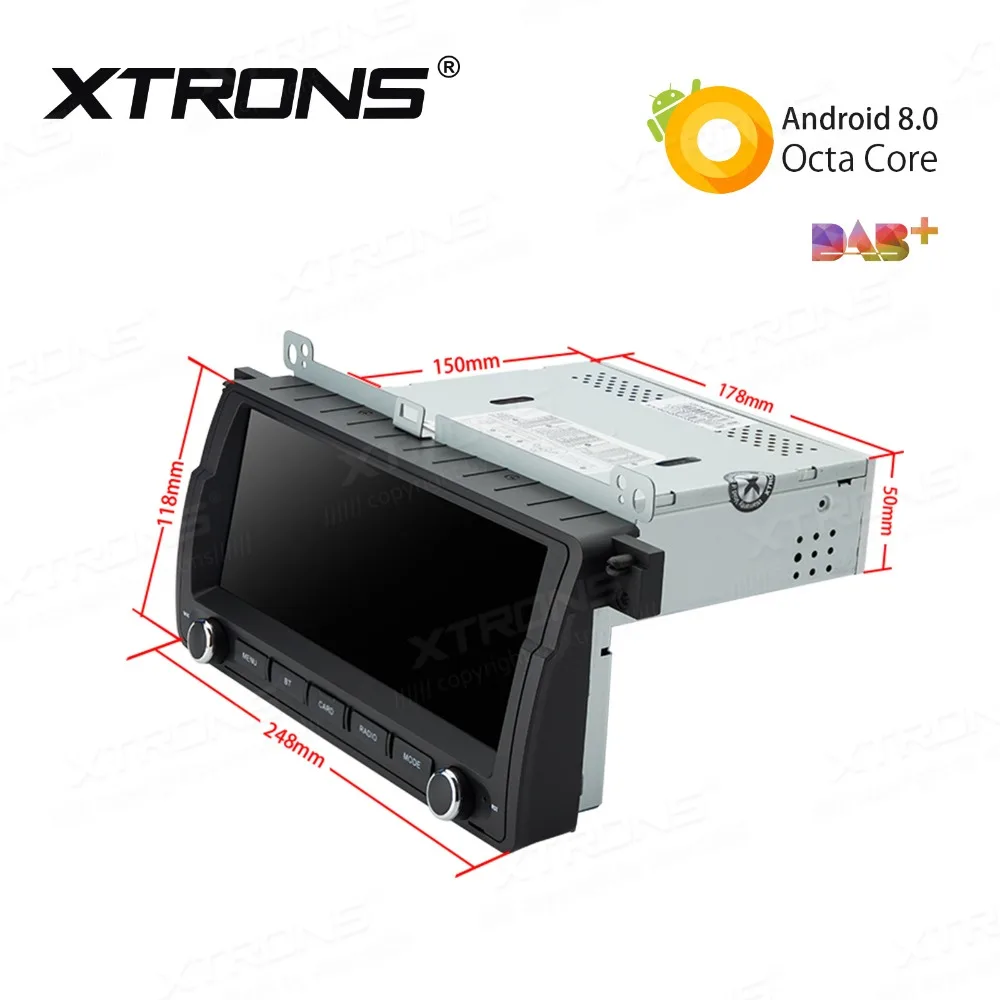 XTRONS 8 &quotAndroid 0 автомобильный мультимедийный плеер GPS без DVD для BMW E46 седан Rover 75 1999