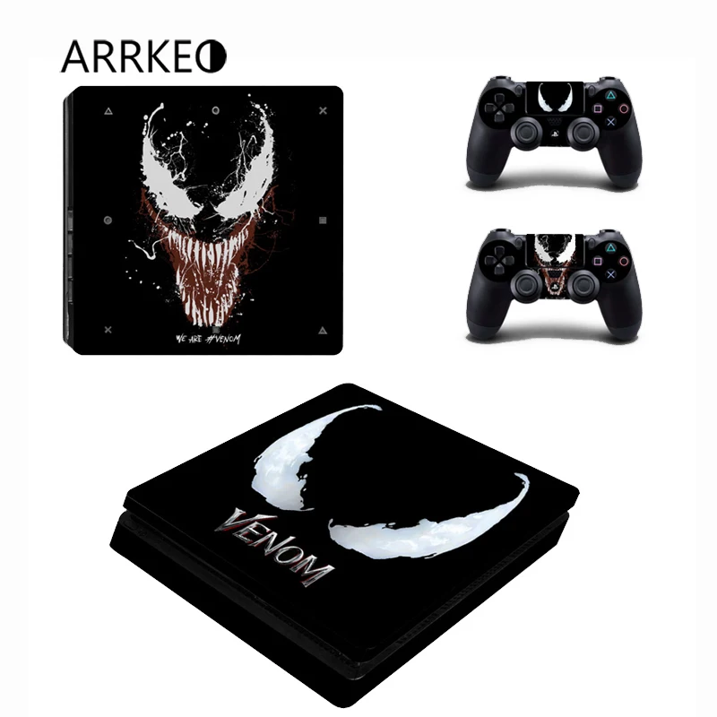 ARRKEO We Venom виниловая наклейка на кожу для PlayStation 4 PS4 Slim консоль 2 контроллера Скины