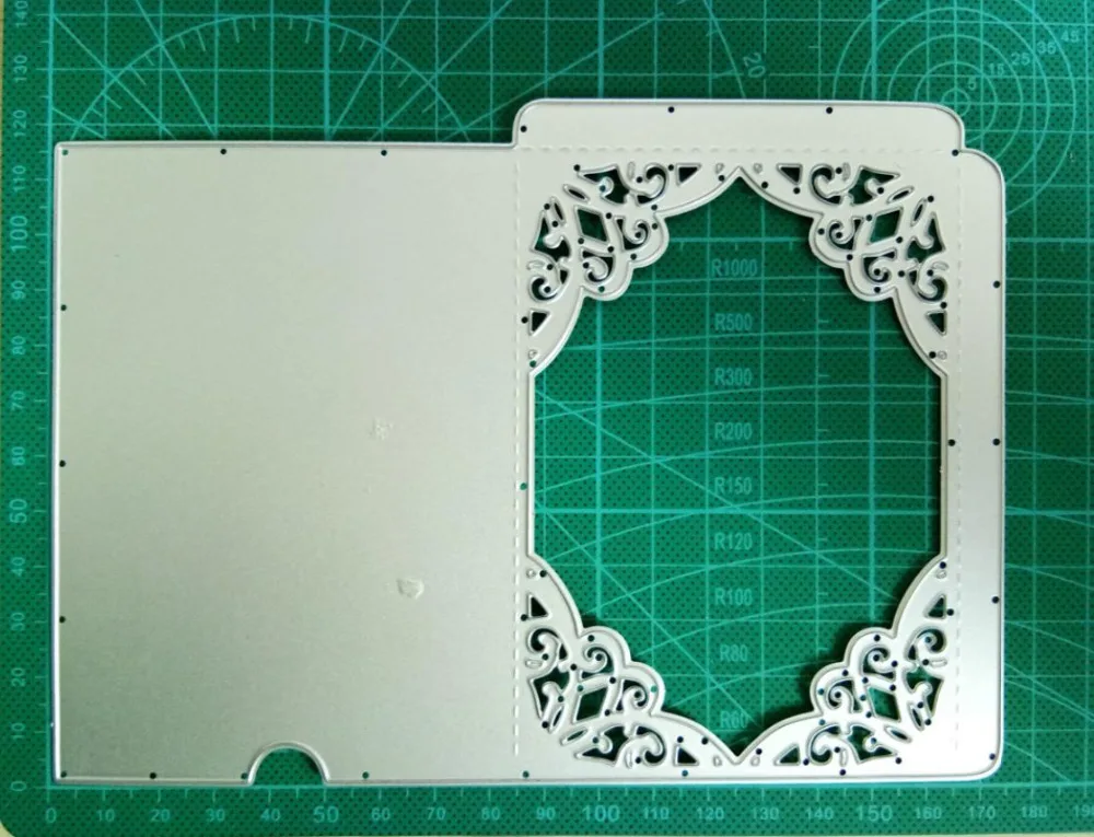 3D коробка с кружевным вырезом металла резки штампы трафарет для DIY скрапбукинга