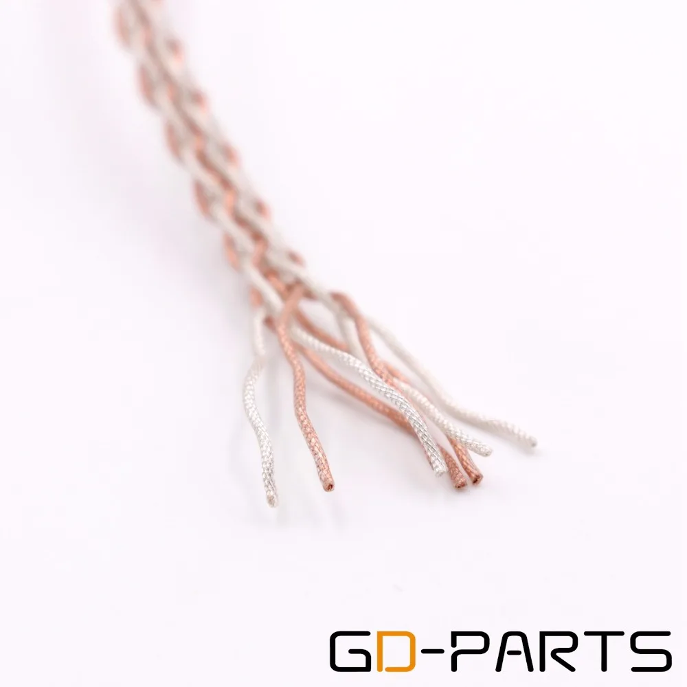 GD-PARTS высокое качество OCC 6N OCC+ Платиновый DIY провода кабель для HIFI аудио усилитель наушников динамик CD плеер RCA x1m