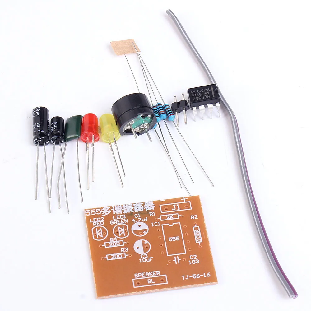 Набор сделай сам 555 Multibrator Suite NE555 Astable Circuit практическая электронная тренировочная