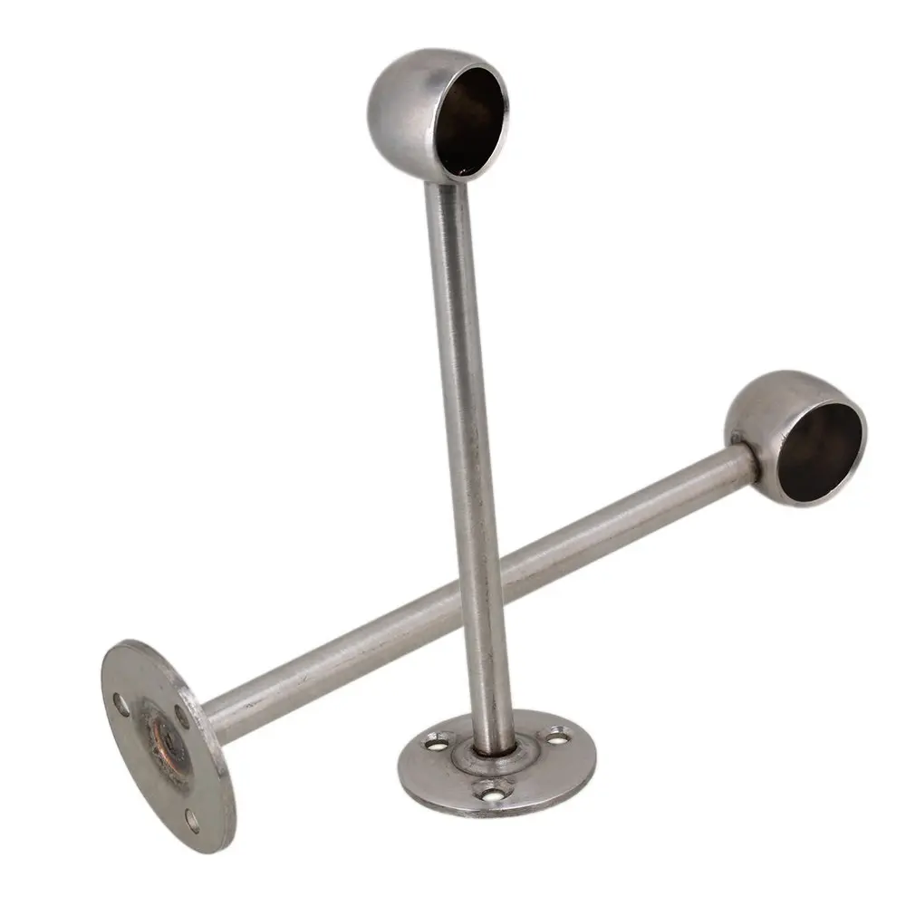 19 мм Серебряный закрытый соединитель из нержавеющей стали Стойка для полотенец