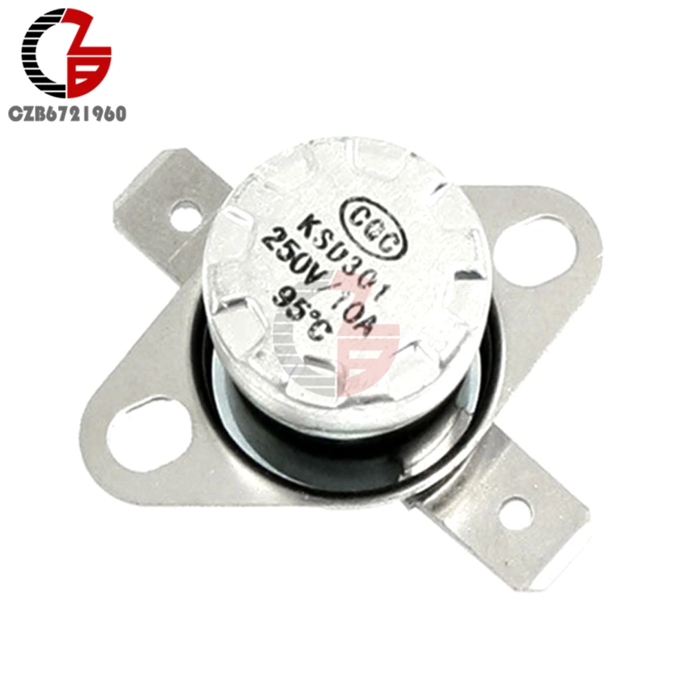 KSD301 203 * F / 95 C градусов по Цельсию N.C. Терморегулятор 250 В 10A|thermostat switch|thermostat temperature