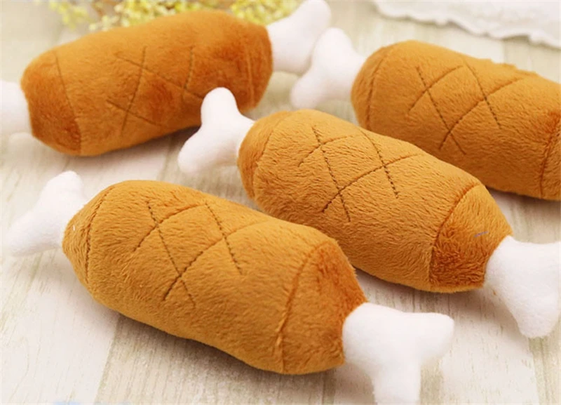 Игрушки для собак кость плюш пищалка коричневые собаки игрушка с пищалкой мяч