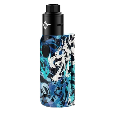 Graffiti Электронная сигарета Rincoe Manto Mini 90 Вт RDA комплект Vape одиночный аккумулятор 18650 маленький размер полный аккумулятор выход PC материал Ecig комплект - Цвет: Graffiti
