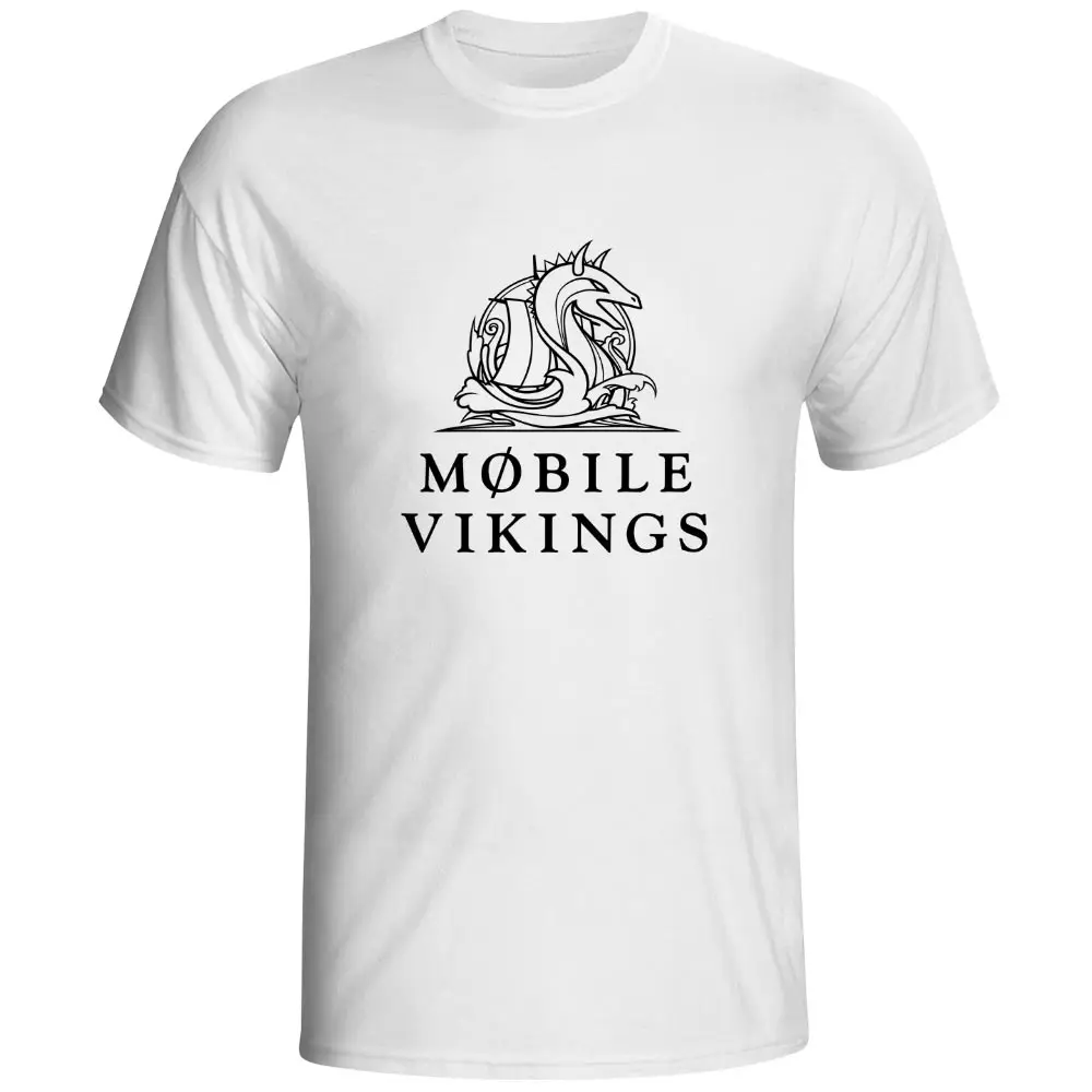 Мобильный Викинги морской дракон классный логотип дизайнерская футболка