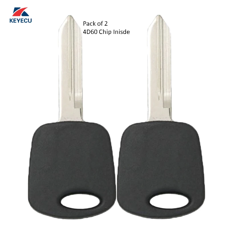 Запасная пара KEYECU чистый ключ для чипа запасной Ford ession Focus 2001 2005 4D60 H74 H86|Ключ от
