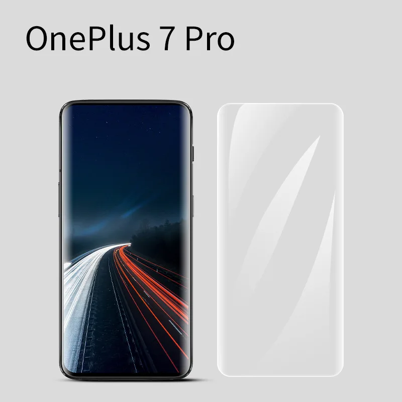 Защита для экрана жидкий полный клей One Plus 7 Pro закаленное стекло UV HD четкий экран