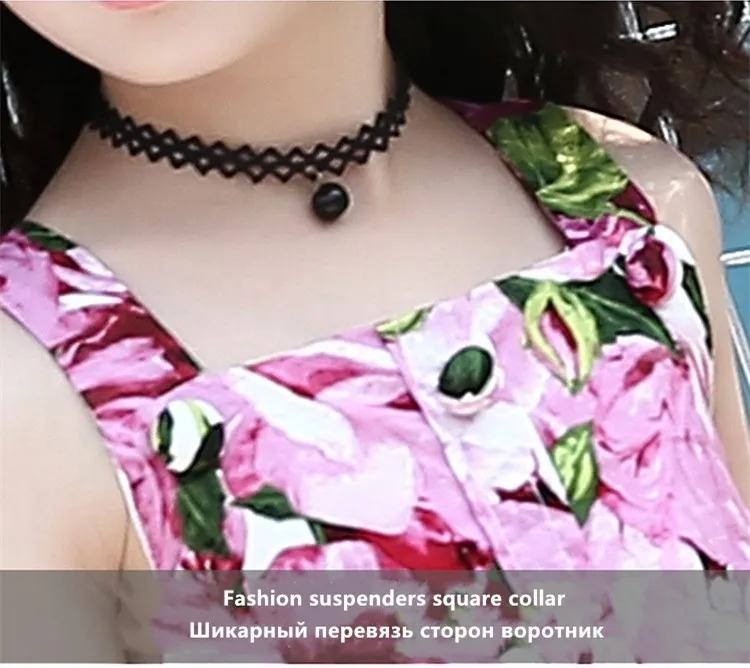 2018 Sweet Kids Dress Baby Girls Summer Princess Children Clothes Peach Blossom Vestido Infantil Vetement Enfant Fille | Детская одежда