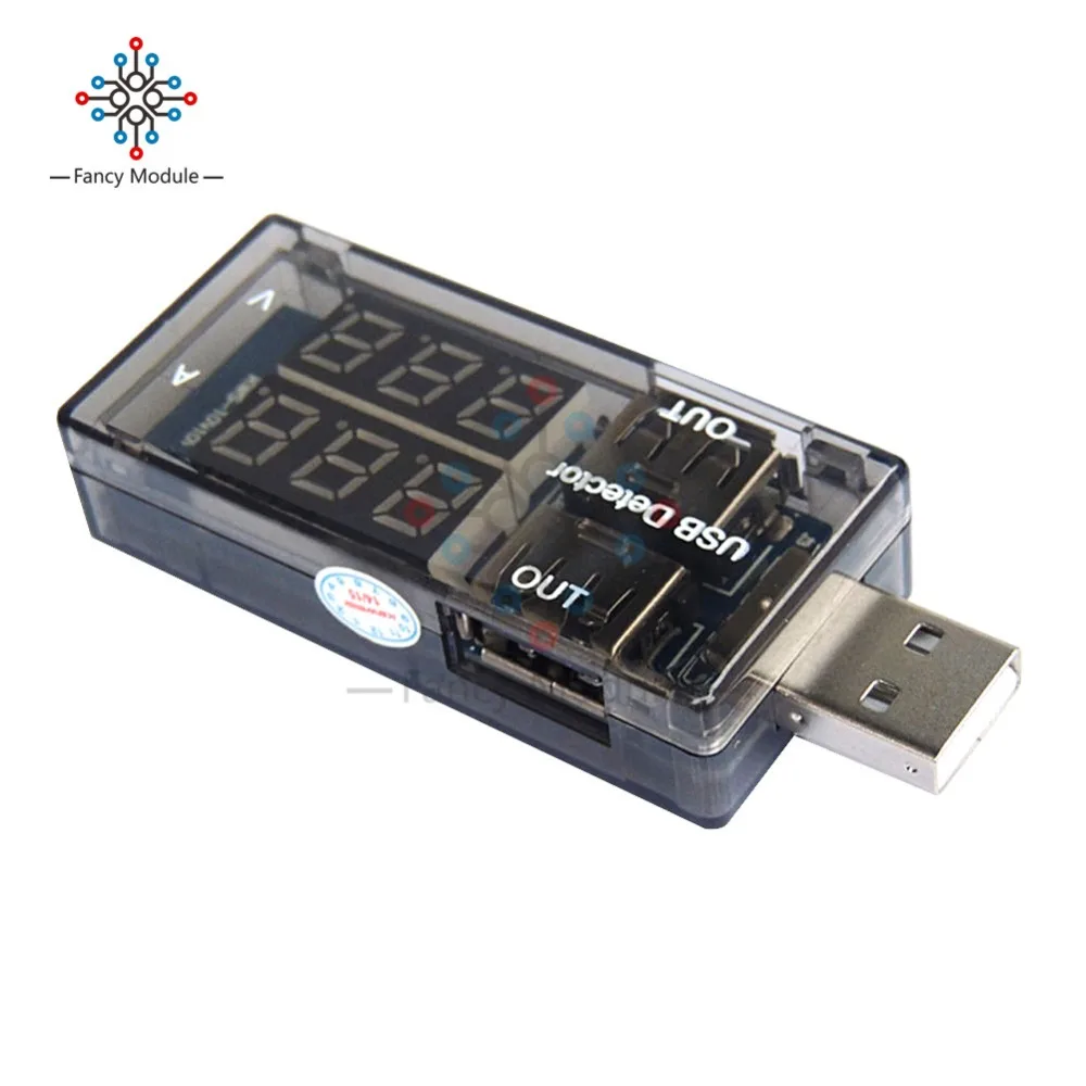 USB-измеритель напряжения и силы тока зарядный детектор вольтметр-амперметр