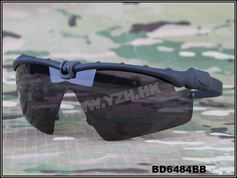 BLACK Lens BK Тактический M Frame 2,0 Strike Eyewear армейские очки для стрельбы для спортивные солнцезащитный очки для мужчин для Wargame PE Lens Вечерние - Цвет: BLACK Lens BK