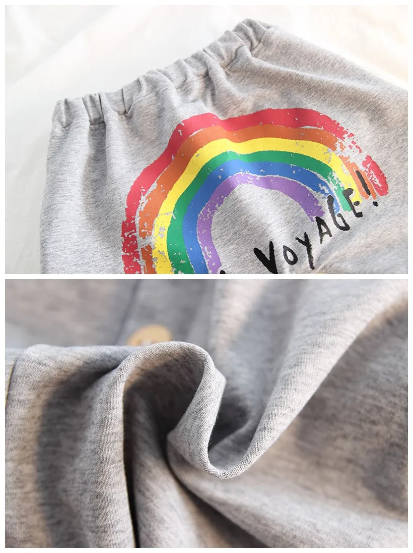 Baby Boys Girls Cotton Shorts Kids Clothes 2018 Summer Rainbow Printing Beach Short Pants Children Clothing Toddler Trousers | Детская