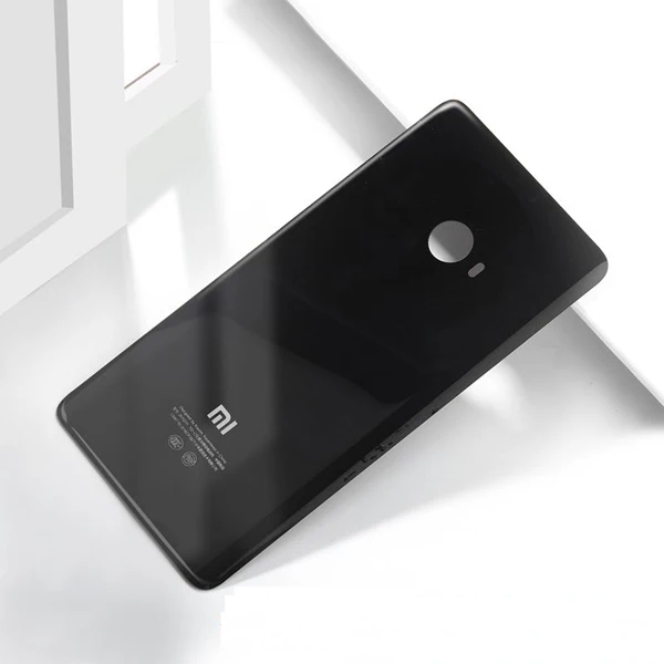 Стеклянный задний Чехол для аккумулятора для Xiaomi Note 2 mi Note2 задняя крышка батарейного отсека для телефона задняя крышка корпуса - Цвет: Black