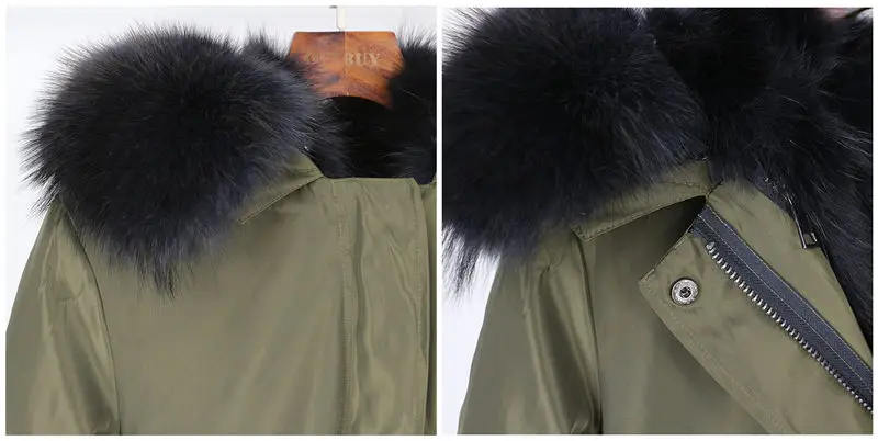 Пальто с натуральным мехом, бренд X-long Parka, водонепроницаемая ткань, верхняя одежда, зимняя куртка для женщин, натуральный Лисий мех, капюшон, подкладка из лисьего меха, отстегивается