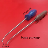 orthopedics instrument stainless steel bone curette for spinal system use curved head curette medical use instrument orthopedist