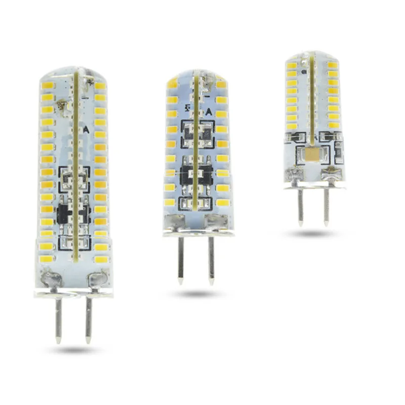 Затемнения светодиодный GU5.3 220V GY5.3 GY6.35 3014SMD 7 Вт 10 12 с украшением в виде кристаллов