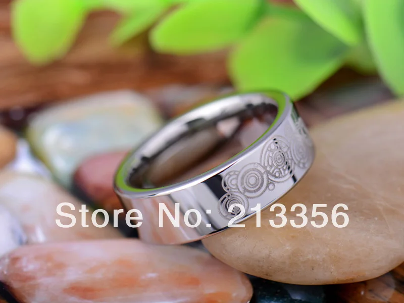 Кольцо из вольфрама для мужчин и женщин ширина 8 мм | Украшения аксессуары