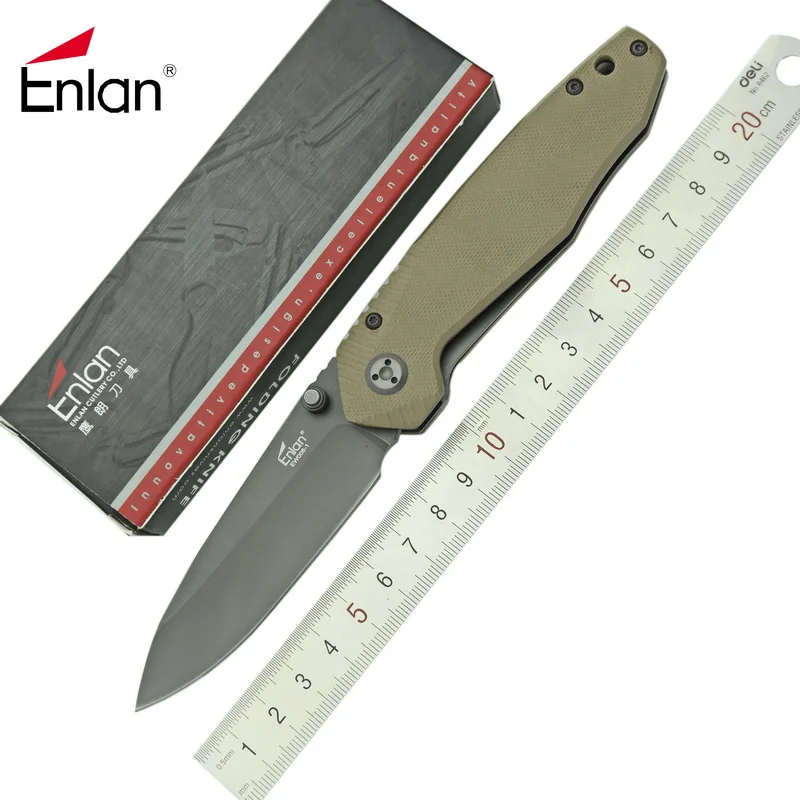 Складной нож Enlan EW006 8Cr13Mov клинок 58HRC G10 ручка уличные инструменты для кемпинга