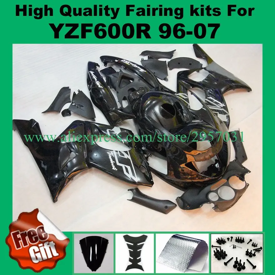 

Free screws+gifts For YAMAHA YZF600R 96-07 YZF 600R 600 Black 96 97 98 99 00 01 02 03 04 05 06 07 Fairing