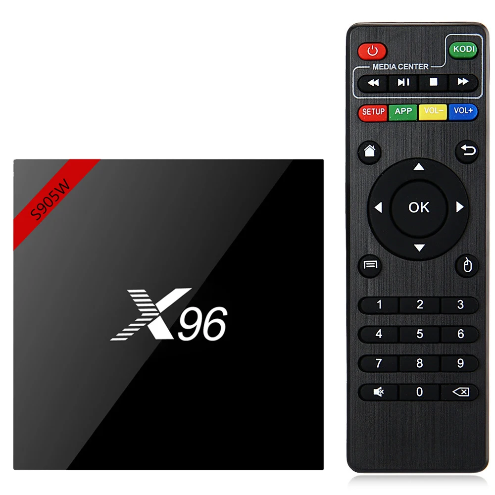 Оригинальный X96W Смарт ТВ приставка Amlogic S905W четырехъядерный 2 ГБ + 16 Гб X96 Android 7 1 Wifi