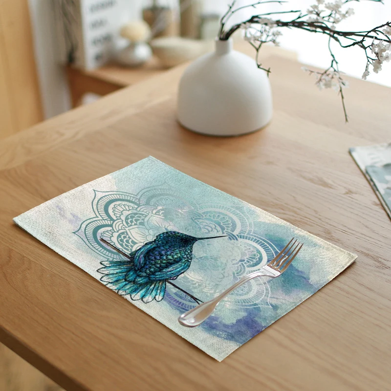 Мандала шаблон коврик для стола кухонное украшение салфетки напечатанное