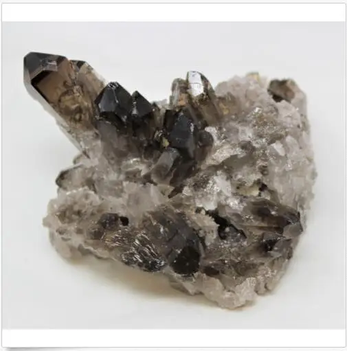 Большой Кристалл дымчатого кварца Geode(5-7 oz) Природный кластер Друза образец